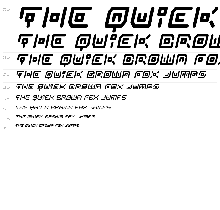 Neon Circuit Bold Italic Waterfall