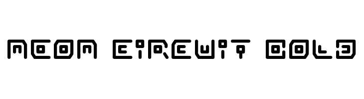 Neon Circuit Bold  Скачать бесплатные шрифты