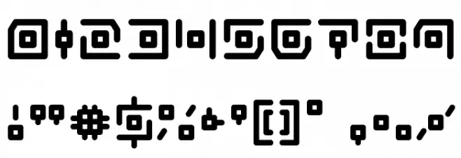 Neon Circuit Bold Font OTHER CHARS