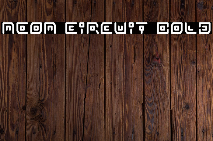 Neon Circuit Bold Example 1