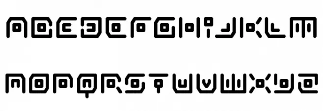 Neon Circuit Bold خط أحرف صغيرة