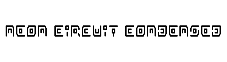 Neon Circuit Condensed  les polices de caractères gratuit tlcharger