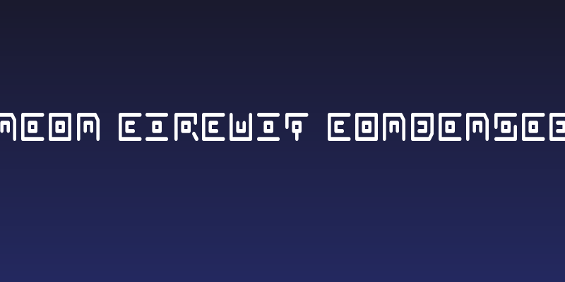 Neon Circuit Condensed Social Header