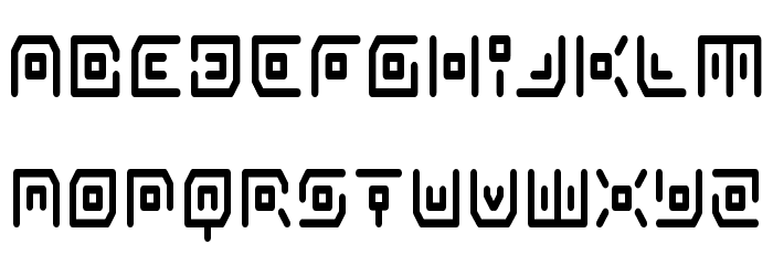 Neon Circuit Condensed Font LOWERCASE