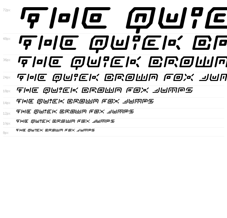 Neon Circuit Expanded Italic Waterfall