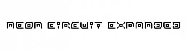 Neon Circuit Expanded  Скачать бесплатные шрифты