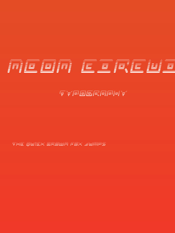 Neon Circuit Gradient Italic Poster