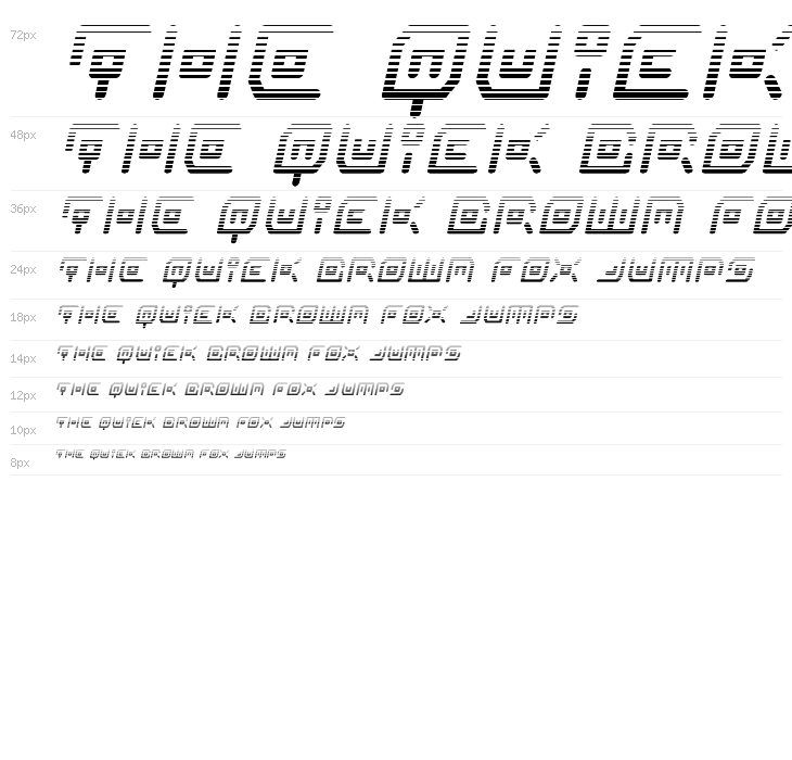 Neon Circuit Gradient Italic Waterfall