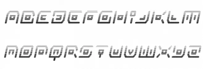 Neon Circuit Gradient Italic Caratteri MINUSCOLO