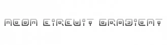 Neon Circuit Gradient  baixar fontes gratis