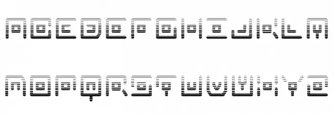 Neon Circuit Gradient Polices MAJUSCULES