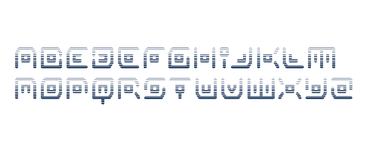 Neon Circuit Gradient Lowercase