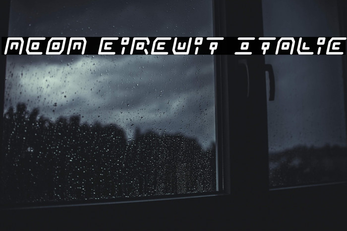 Neon Circuit Italic Example 1