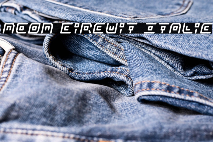 Neon Circuit Italic Example 2