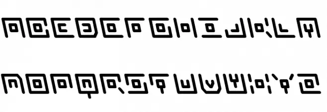 Neon Circuit Leftalic Schriftart Groß