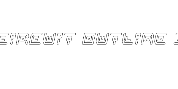 Neon Circuit Outline Italic Logo