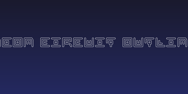 Neon Circuit Outline Social Header