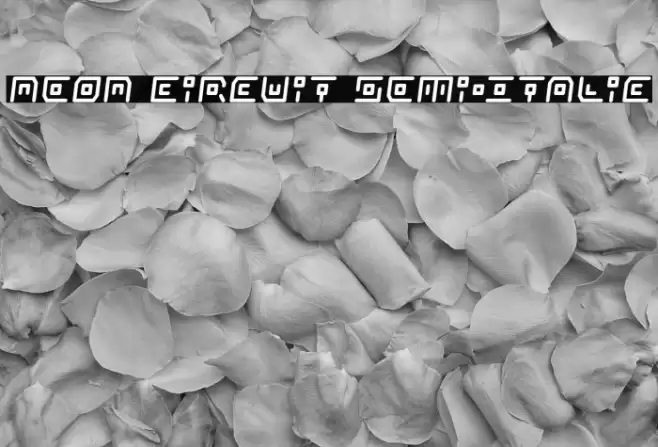 Neon Circuit Semi-Italic Font examples