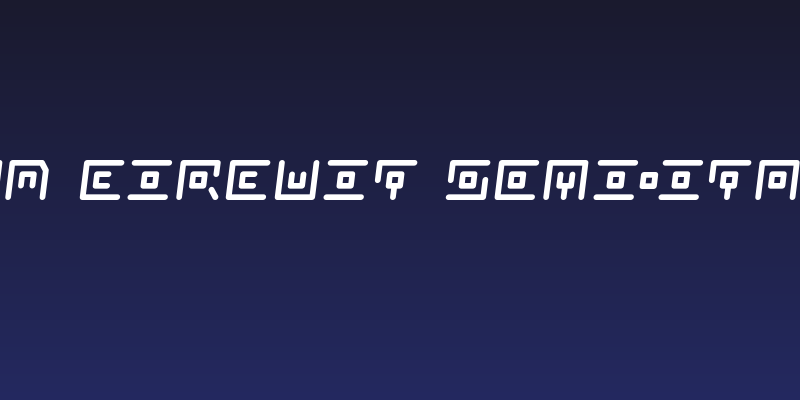Neon Circuit Semi-Italic Social Header