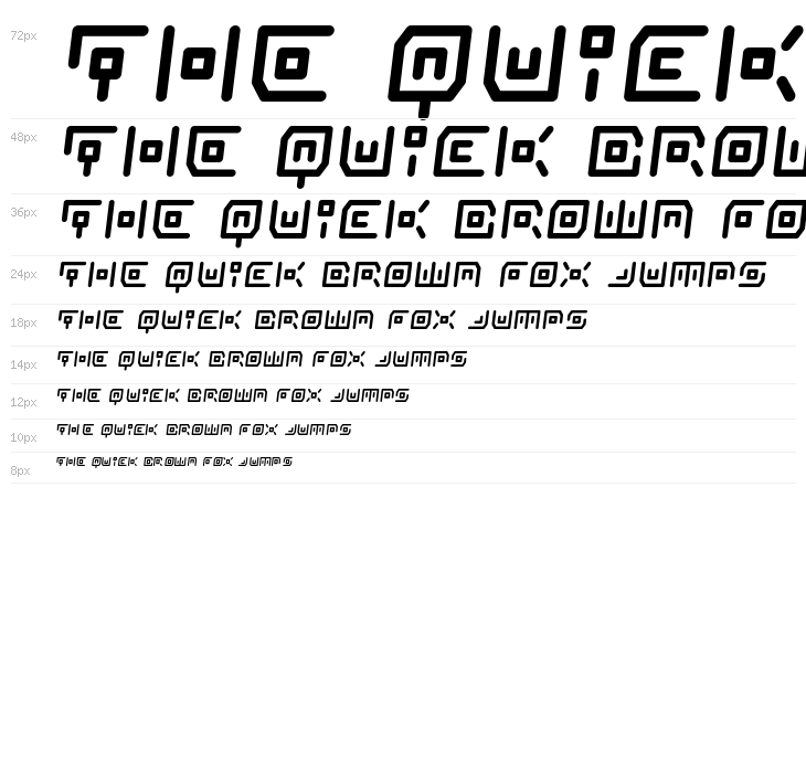 Neon Circuit Semi-Italic Waterfall