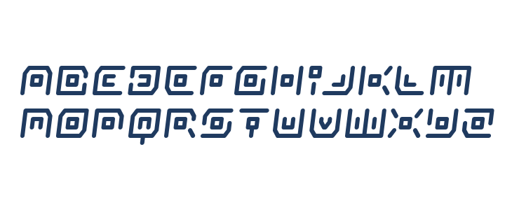 Neon Circuit Semi-Italic Lowercase
