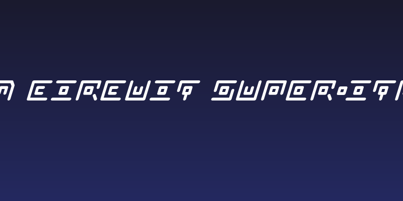 Neon Circuit Super-Italic Social Header