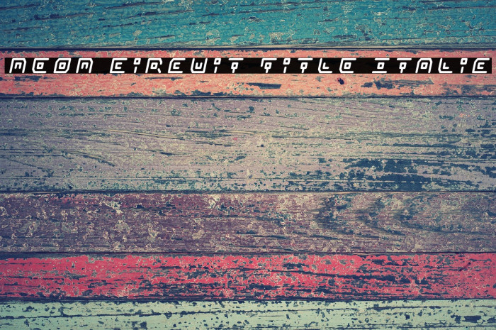 Neon Circuit Title Italic Example 2