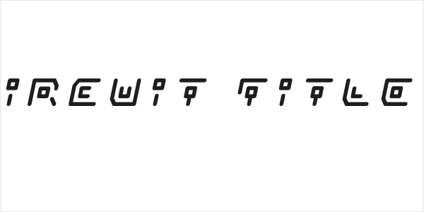 Neon Circuit Title Italic Logo