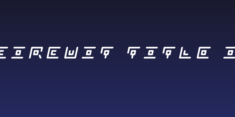 Neon Circuit Title Italic Social Header