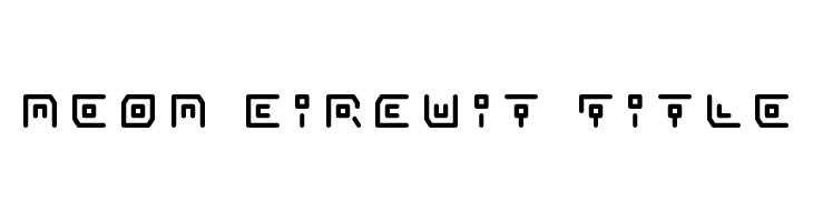 Neon Circuit Title  لخطوط تنزيل