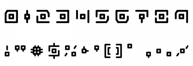 Neon Circuit Title Font OTHER CHARS