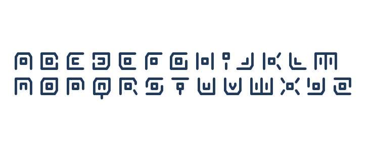 Neon Circuit Title Lowercase