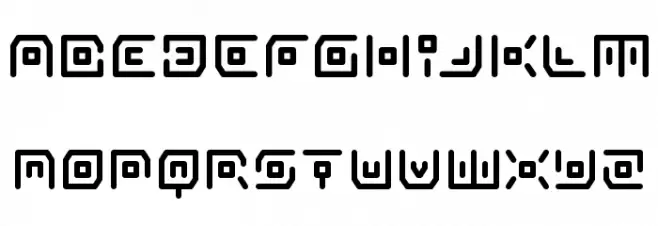 Neon Circuit 字体 小写