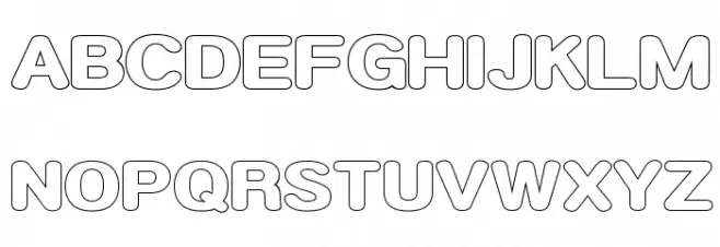 Neon Feel Schriftart Groß