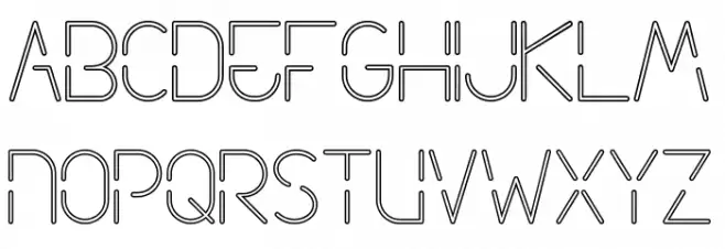 Neon Future フォント 大文字
