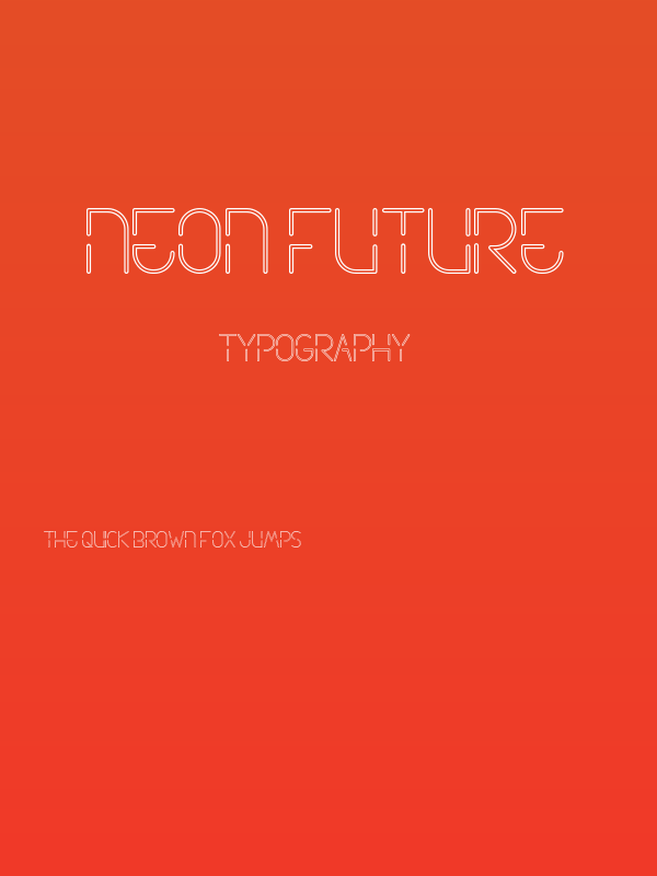 Neon Future Poster