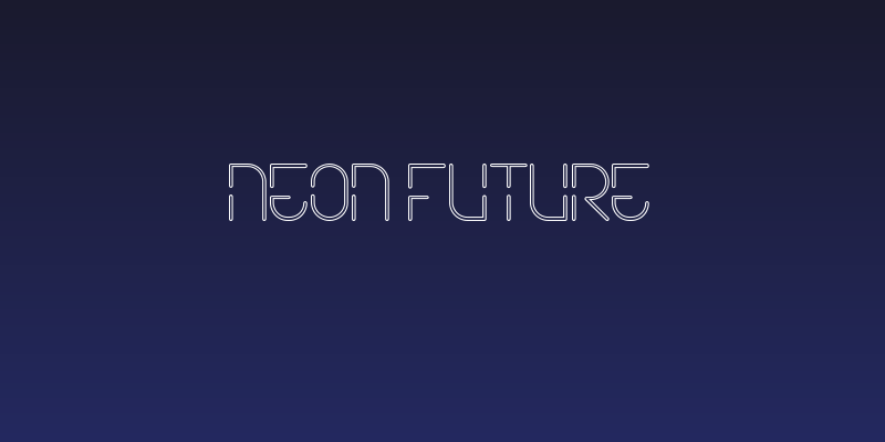Neon Future Social Header