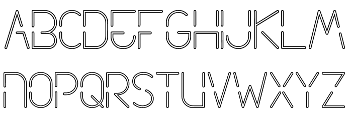 Neon Future Font LOWERCASE