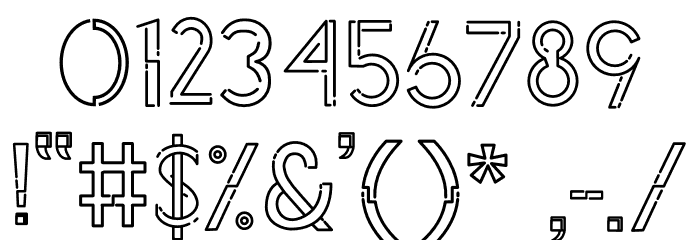 Neon Light Font OTHER CHARS