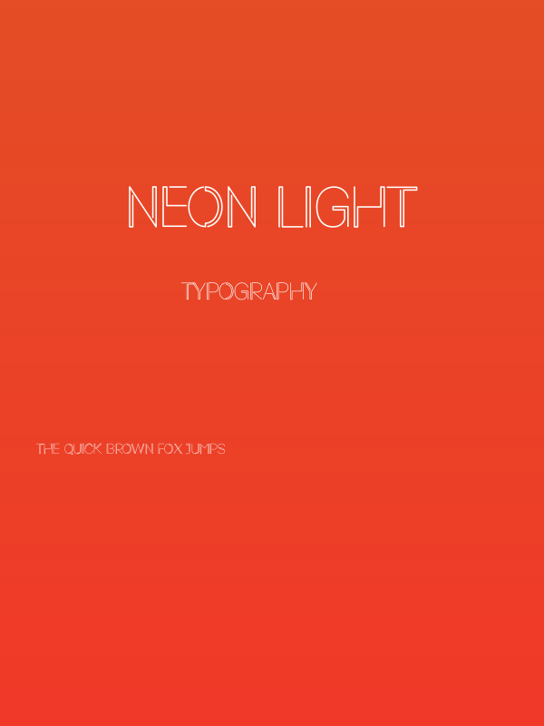 Neon Light Poster