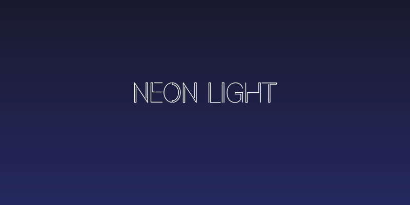 Neon Light Social Header