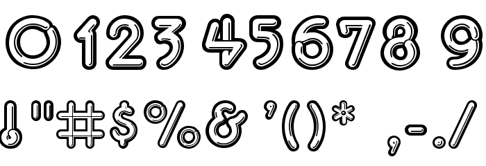 Neon Lights Font OTHER CHARS