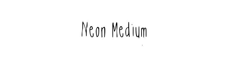 Neon Medium Font