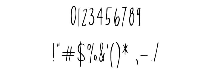 Neon Medium Font OTHER CHARS