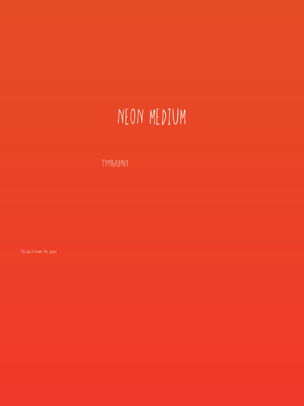 Neon Medium Poster