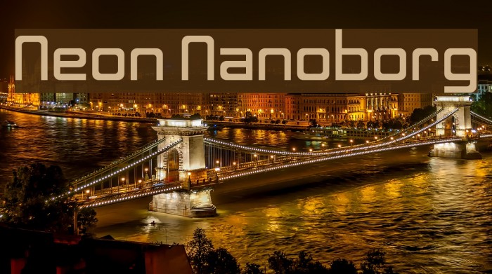 Neon Nanoborg Font examples