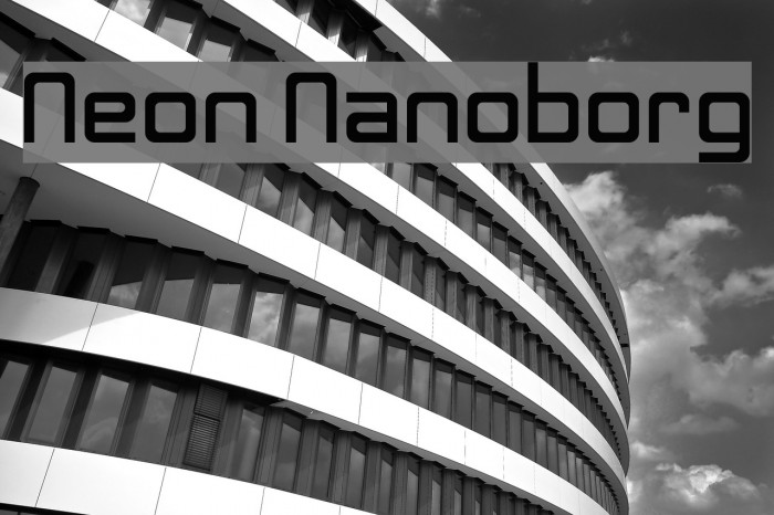 Neon Nanoborg Font examples