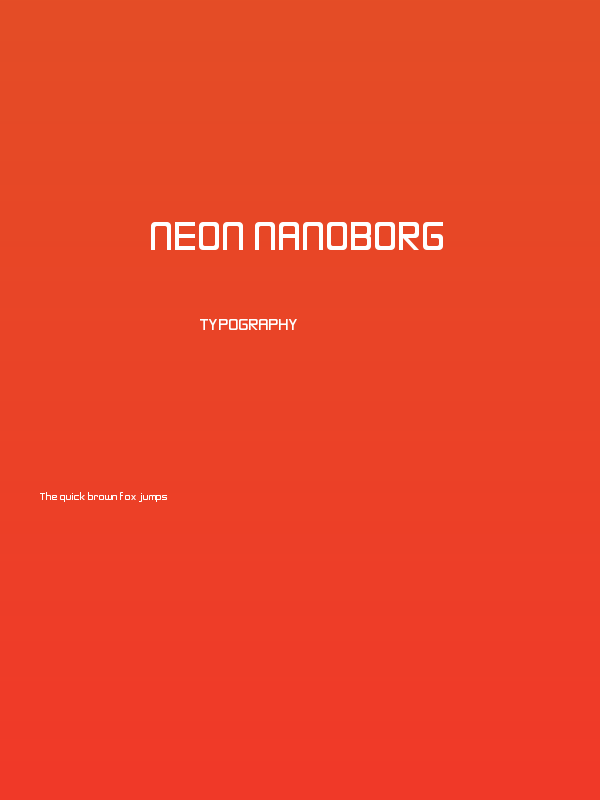 Neon Nanoborg Poster