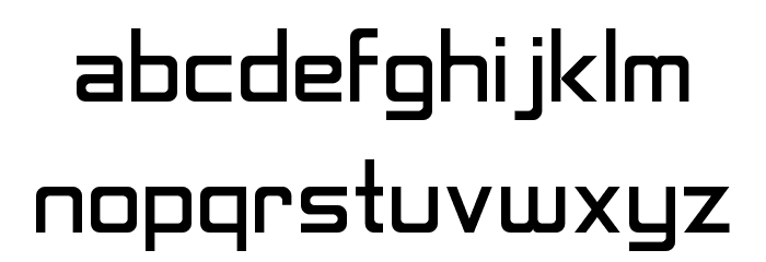 Neon Nanoborg Font LOWERCASE