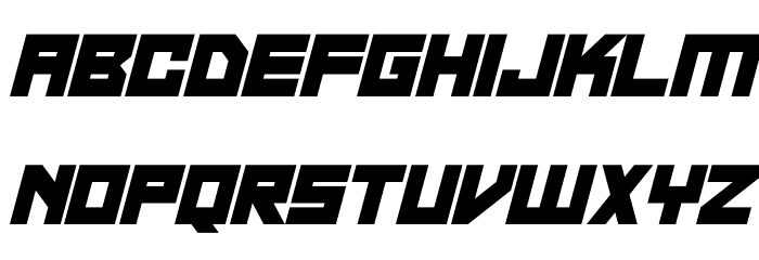 Neon Overdrive Italic Font LOWERCASE